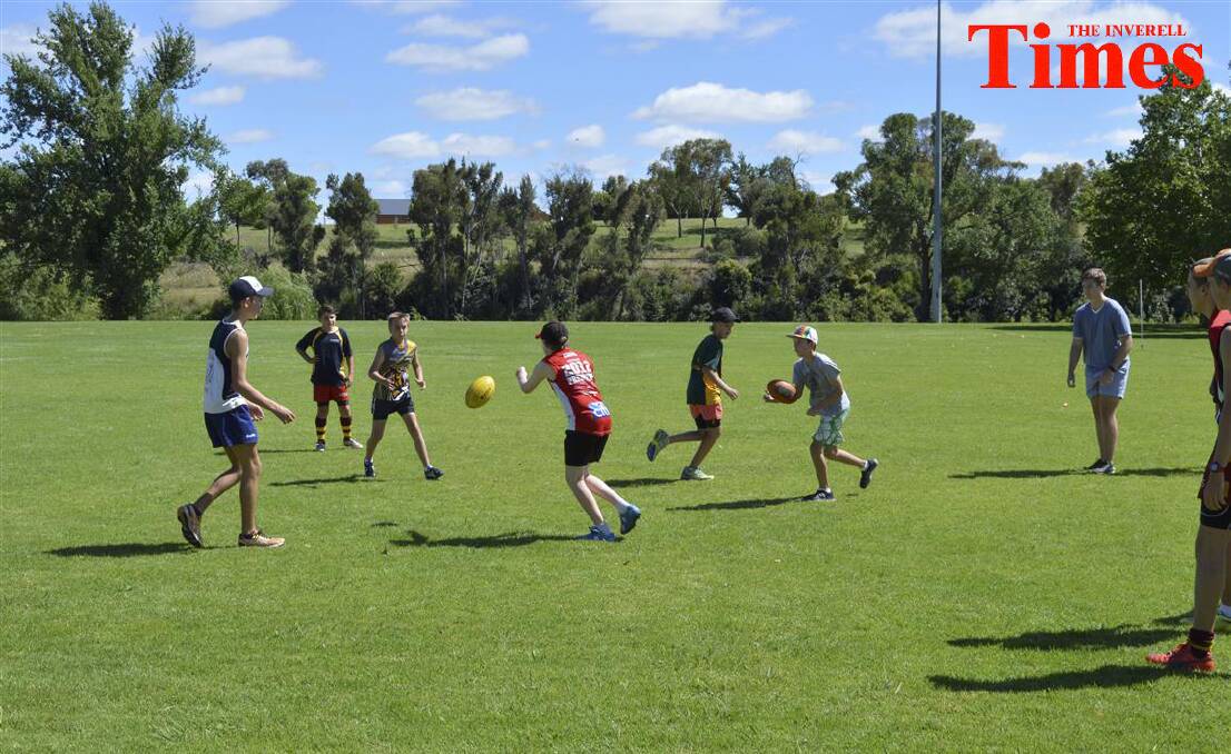 Try-outs for NIAS AFL held on Sunday morning at the Sporting Complex