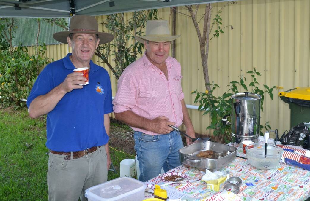 Nigel and Phillip Brown were serving coffee and snacks. Photo by Harold Konz No 8725