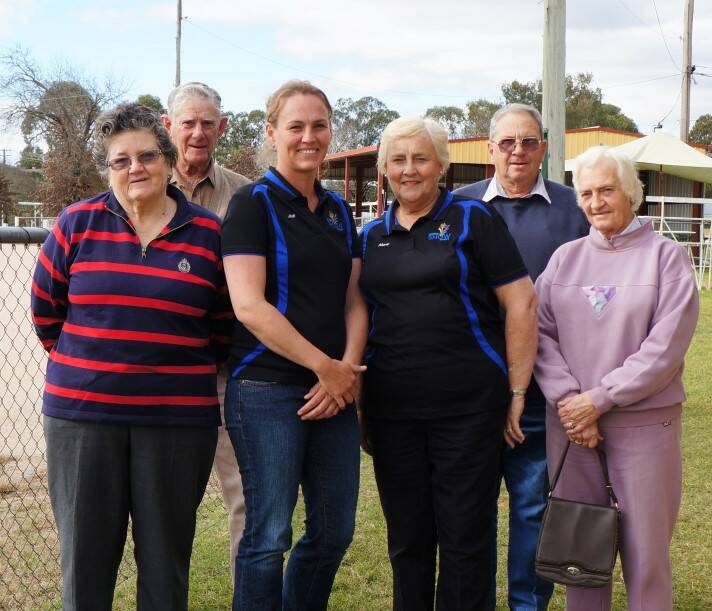 SEEKING SUPPORT:  Inverell Show committee members (from left) Aileen Roberts, Geoff Mather, Jodi Foster, Marie Hancock, Graham McKenzie and Leonie Mather.