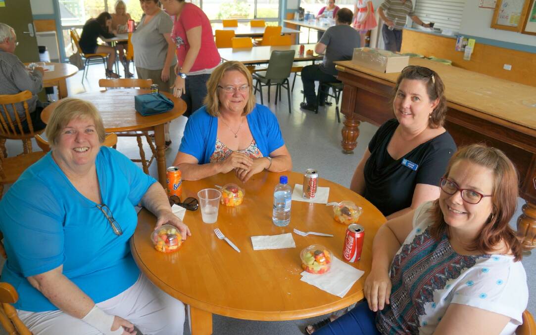 TAFE WOMEN: Fully enjoying the luch to support kids were (from left) Josephine Kelly, Penny Cracknell, Jackie Sheehan and Cindy Beveridge.