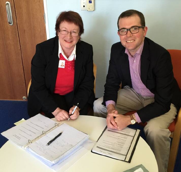 PLANNER: Louise Evans with the Member for Northern Tablelands, Adam Marshall.