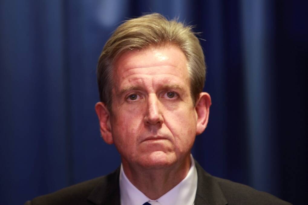 WITNESS: Barry O’Farrell appears before ICAC on Tuesday.