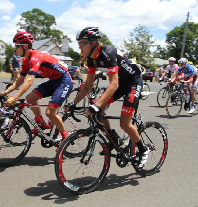 LEARNING FROM EVERYTHING: Dylan Sunderland at the start of the Oceania Cycling Championship road race in Toowoomba.  PHOTO by Peter SUnderland