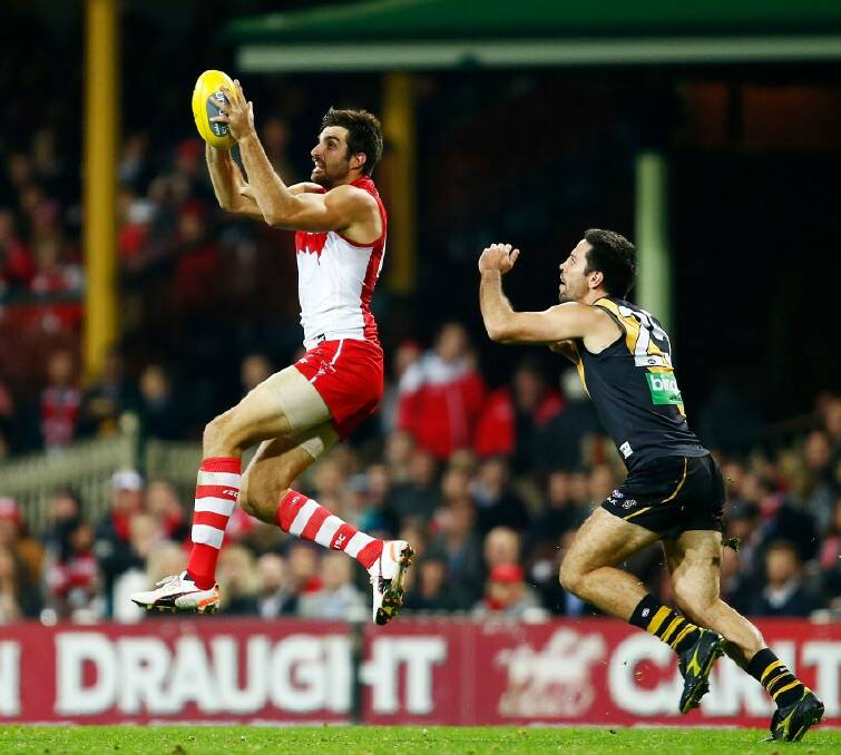 MEET AND GREET: Sydney Swans ruckman Tom Derickx will be at the Inverell Saint’s training session at Varley Oval on Monday.