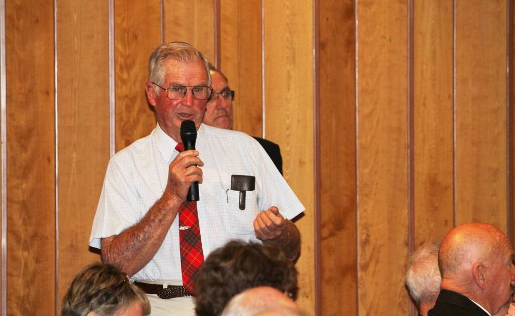 OPPOSED: Former councillor Larry Cameron said the plan was not for Inverell at this time.