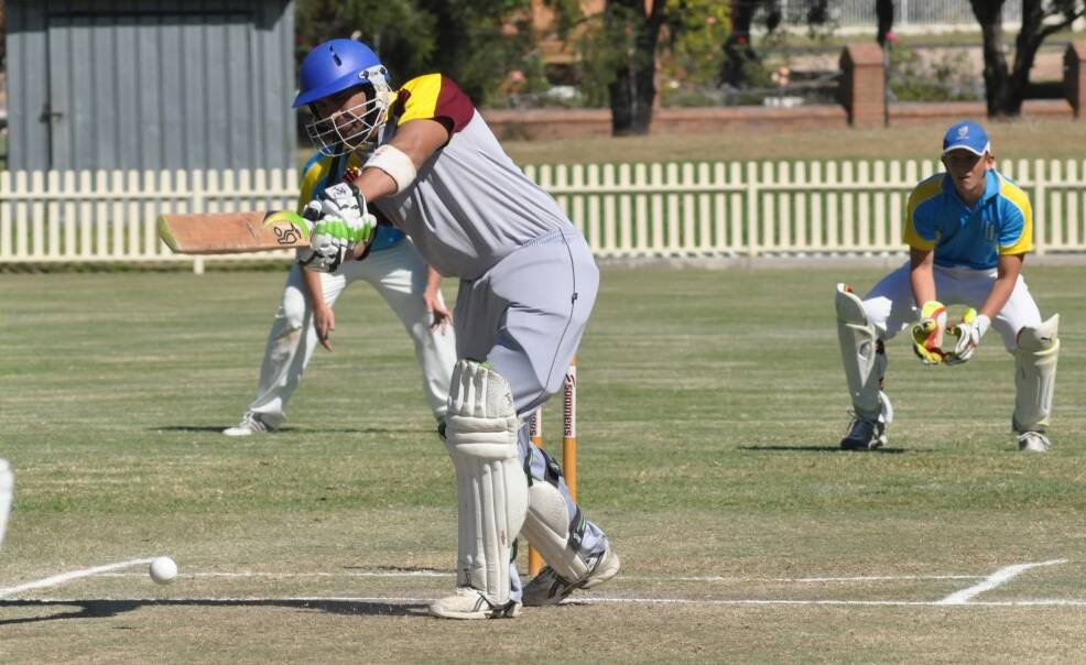 GOOD KNOCK: Dave Mudaliar in action last season. This year he opened the batting with a thumping 165 not out to take his team to victory.