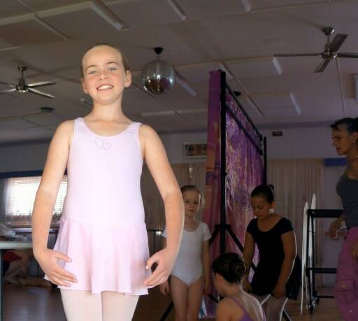 Ten-year-old Chelsea Raw received the Sapphire City Dance Studio annual scholarship.
