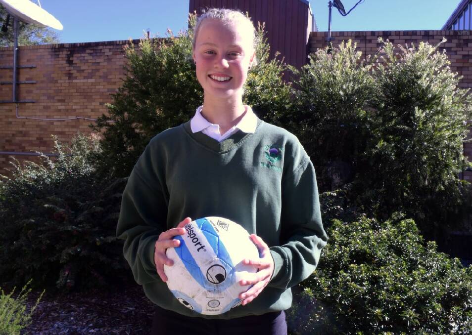 BIG CHANCE: Young netball player Chloe Thompson is heading over the Tasman to play with the Silver Ferns netball team.