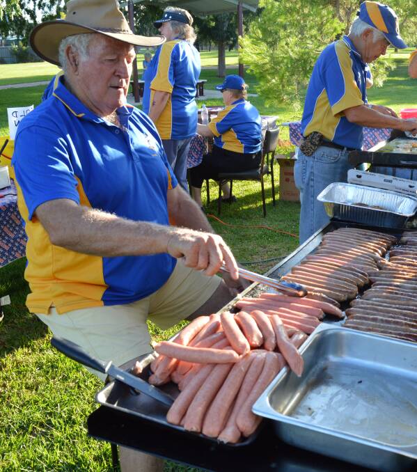 SERVICE: Andrew Fuller joined Macintyre Lions Club to help revive the bush poetry festival.