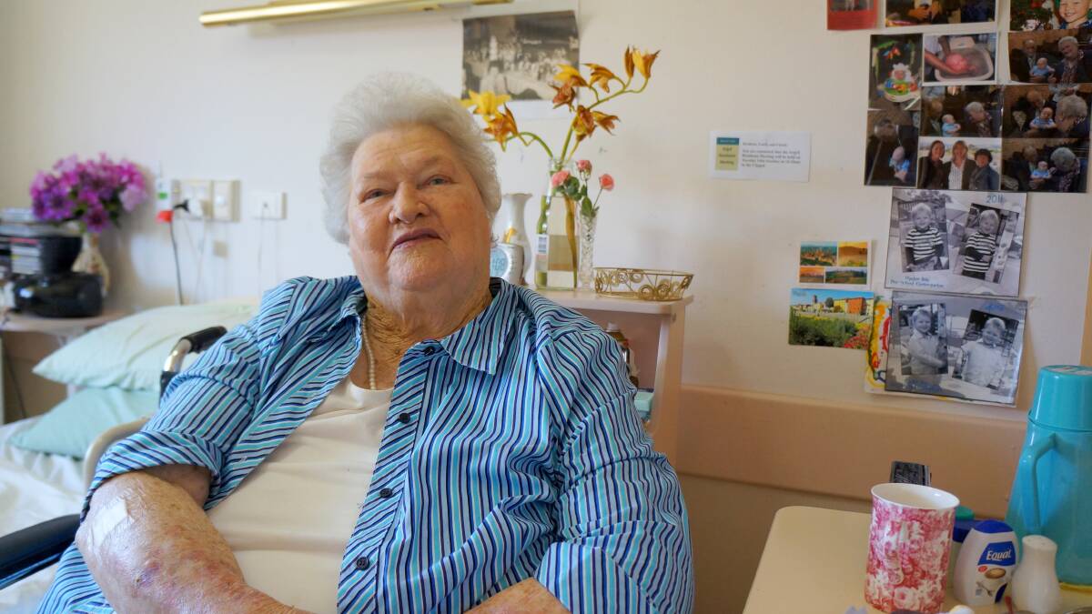 FAREWELL: Mavis Tozer in her room at McLean Residential Care in October.