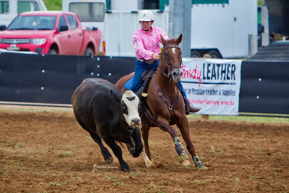 RIDING: Tyler Berkley at the ABCRA National Finals. Photo by Wild Fillies Photography