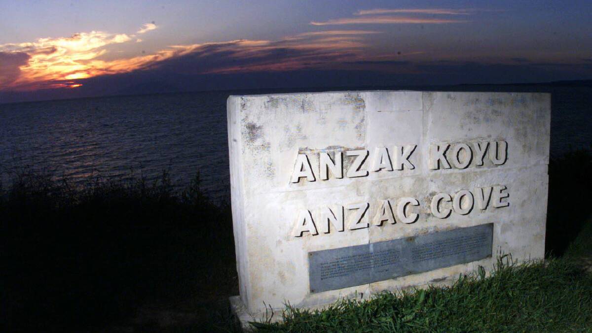 Anzac Cove at Gallipoli.