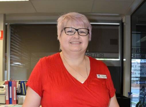 Library manager Sonya Lange was pleased to see the library's digital titles increase.