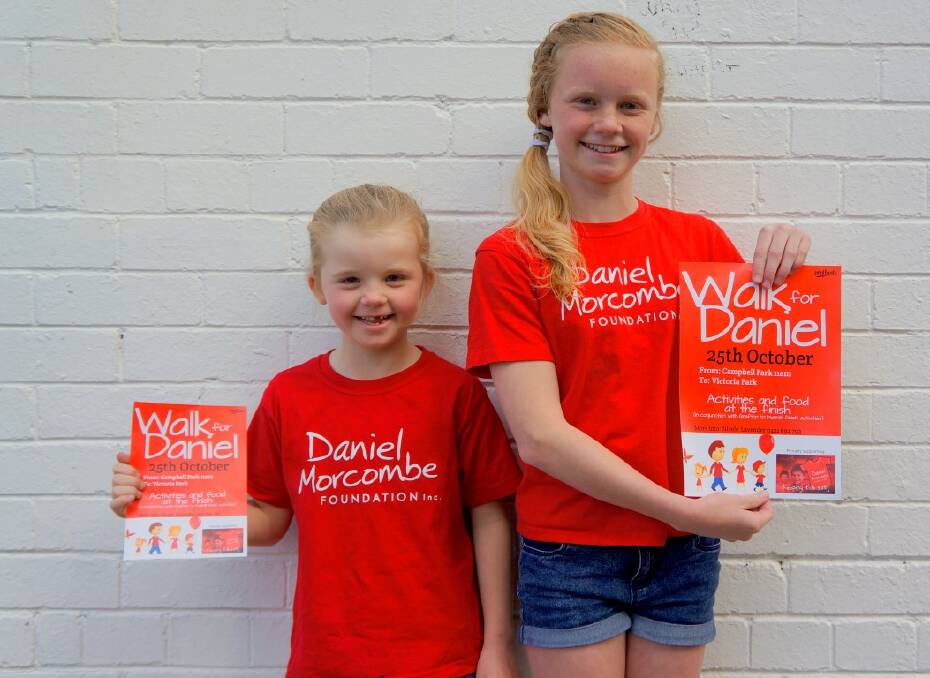 WALKING: Tara and Amber Lavender are standing up for kids’ safety with next weekend’s Walk for Daniel event.