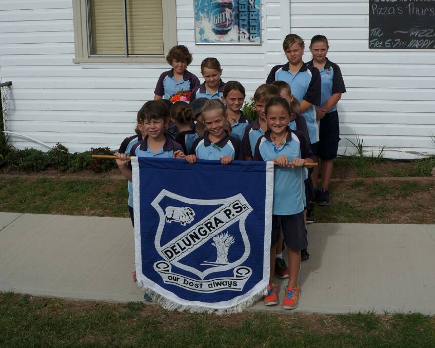 Students from the Delungra Public School marched. Pic 4