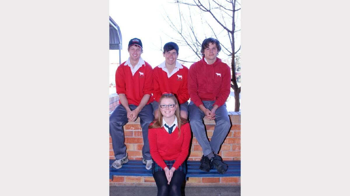 TOP TEAM: The rural planning team of (back) Glen Weller, Jackson Pearce, Tom O’Brien and (front) Kate Turner. Photo courtesy of Macintyre High School.