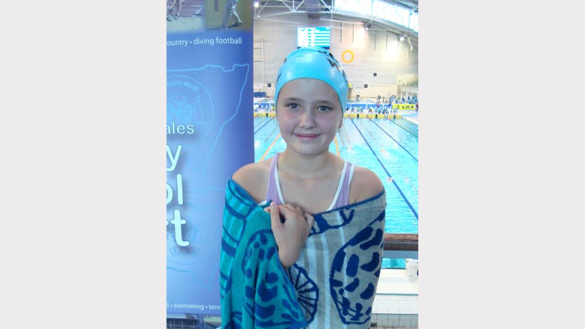 Brooke McWhirter finished sixth in her heat of the PSSA State Swimming finals at Homebush.