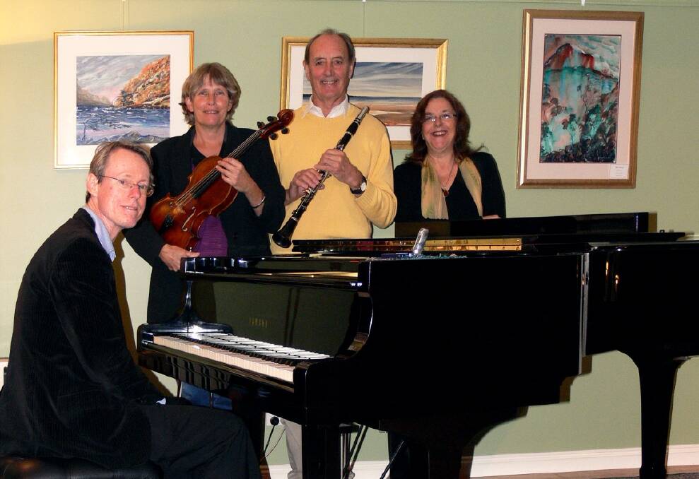 TREAT: Pianist Mitchell Leigh, violist Anna Jack, clarinettist Graham Evans and contralto Dorothy Williams are The Gallery Ensemble.