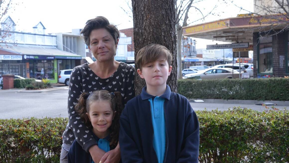 ORGANISER: Mel Robinson with her two children who attend Gilgai school, Matilda and Indie Robinson-Fargo.