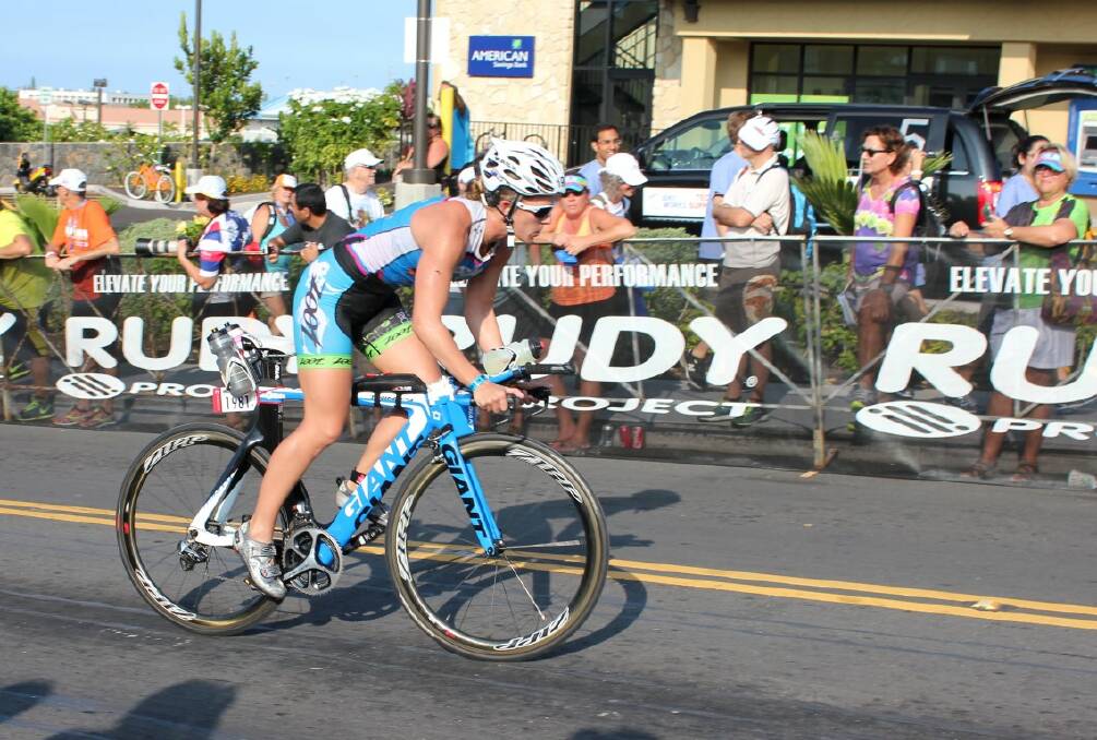 Headwinds were a challenge for Kacey in the 180.2km road race.