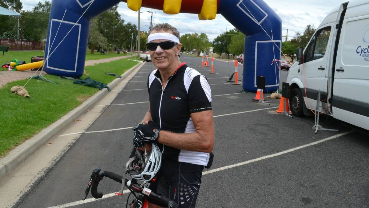 Gold coast rider Mike Griffen was second over the line.