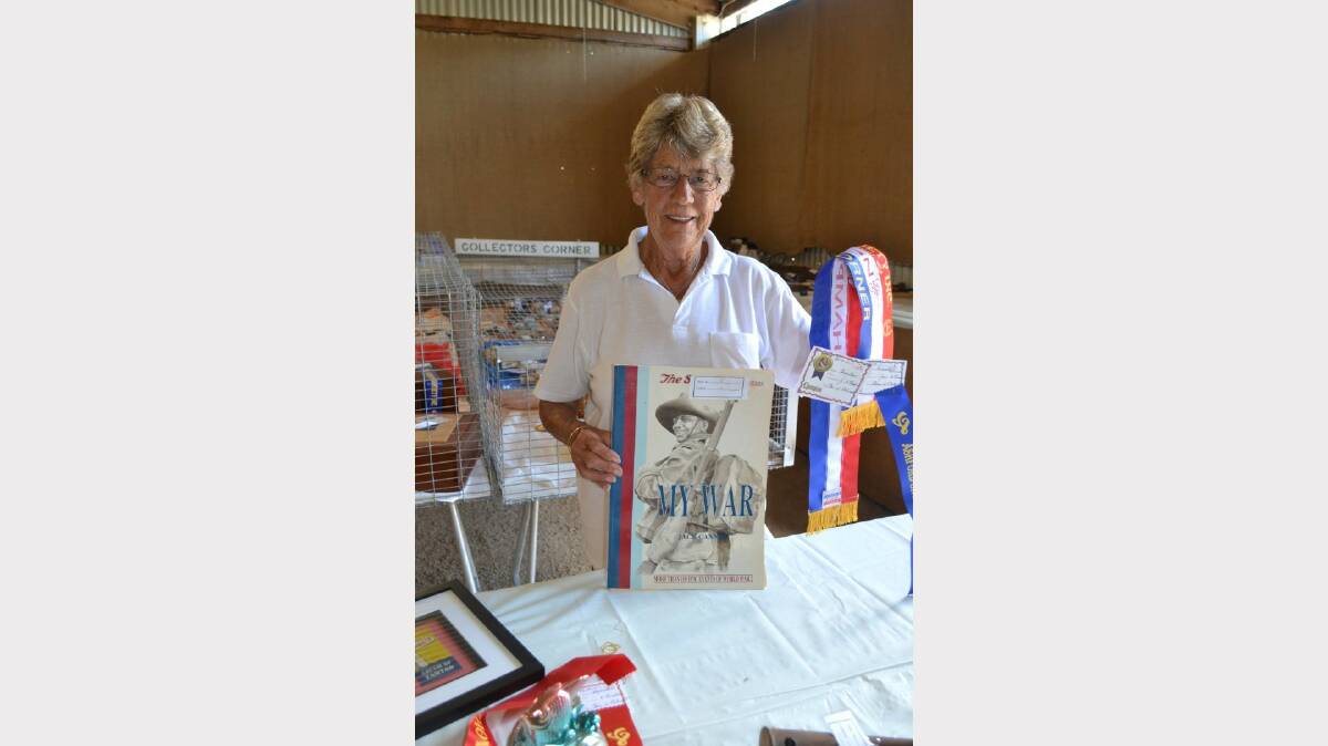 Jan McCosker won Grand Champion in the Collector's Section, with a book about World War II.