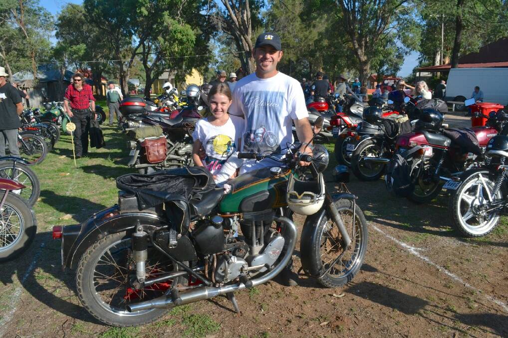 Lilly and Steven Romer with his 1951 Matchless. DSC_75