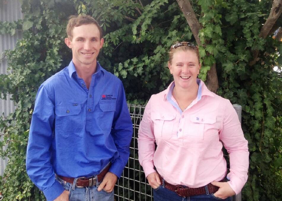 New LLS biosecurity support officers Gareth McLennan and Amy Sheridan.