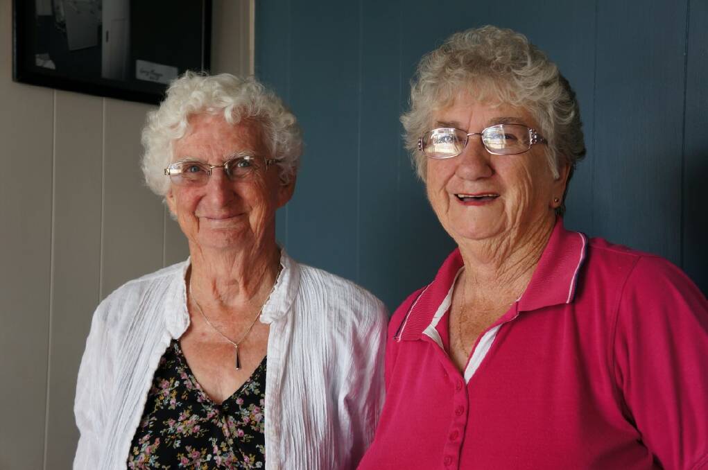 IT’S ALL OVER: Inverell Royal Far West branch officers Irene Towner and Pam Johnstone share decades of volunteering for the organisation between them.