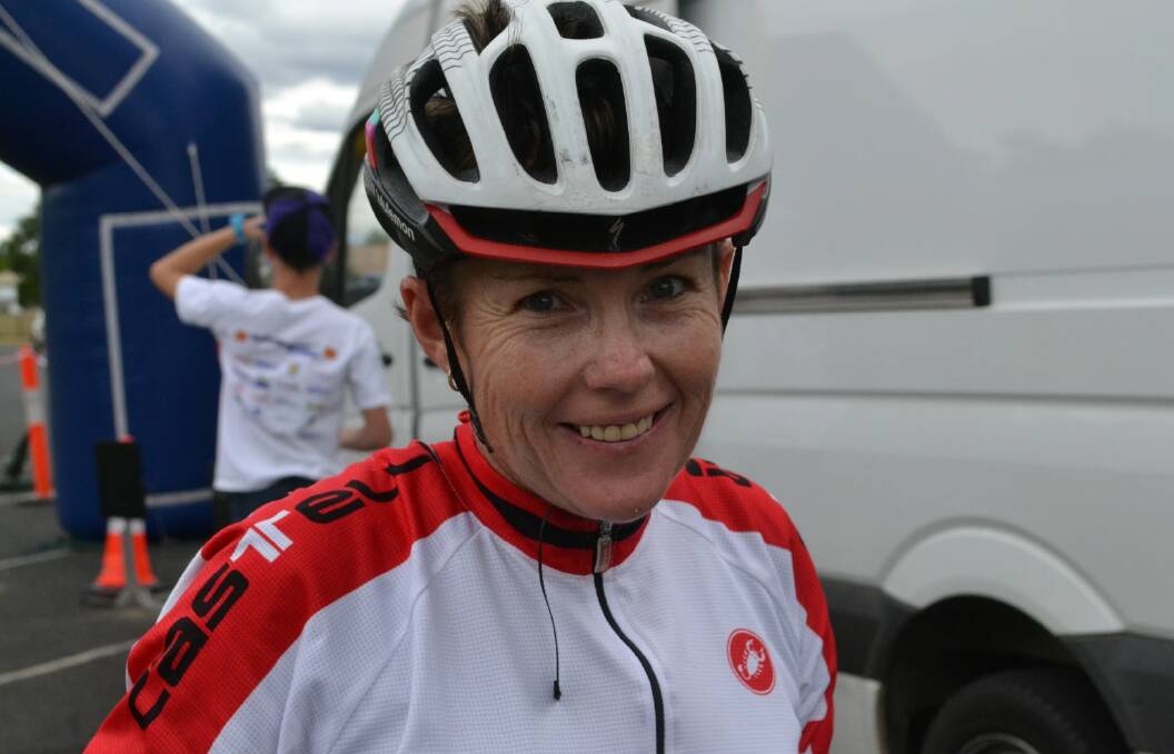 Lisa Frost of Inverell was the second woman across the finish line.