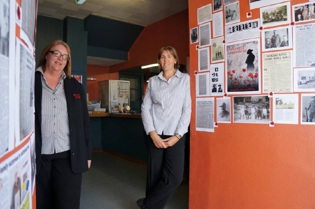 Inverell Times administrative staff members Felicity Reeves and Lisa Hilton have been busy finding the news history of the Inverell area’s World War I experience.
