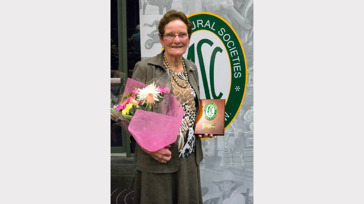 Ashford's Citizen of the Year Margaret Mell, pictured in April, when she received the Award for Excellence for Outstanding Contribution to the Country Show Movement in NSW.