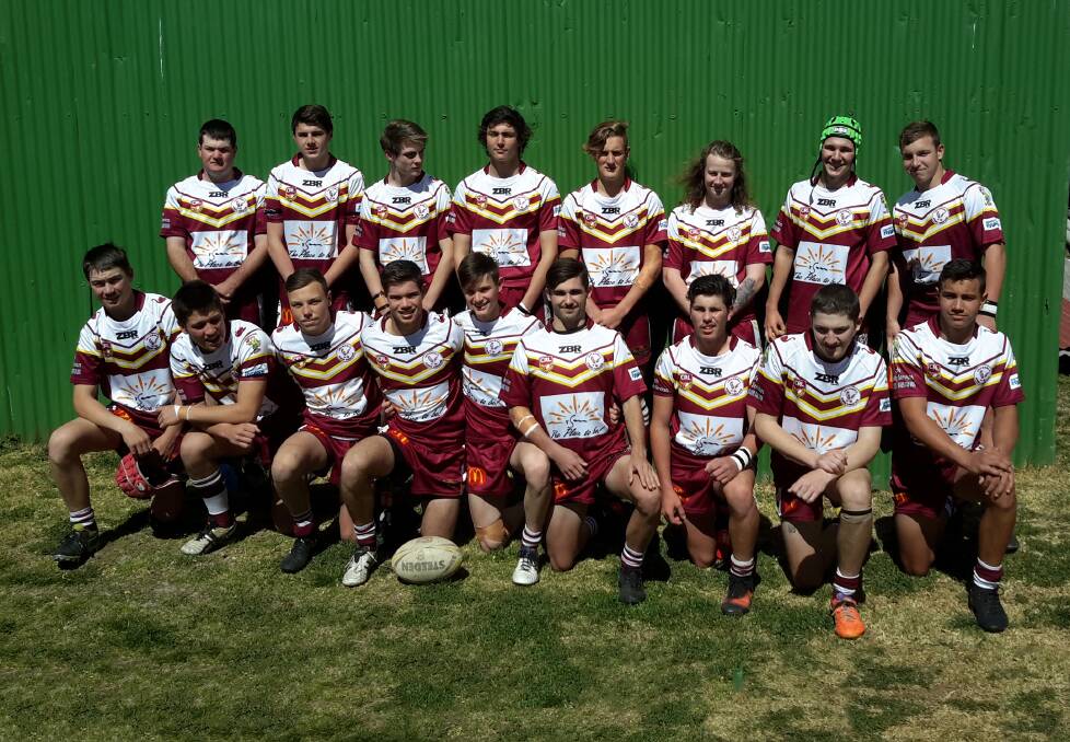 The Inverell RSM Hawks junior squad that will contest tomorrow's grand final.