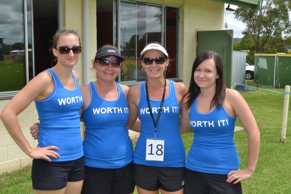 WORTH IT: Kelly Lowe, Julie Williamson, Susan Ward and Maddie Ward made up a team that competed earlier this year in the inaugural challenge.