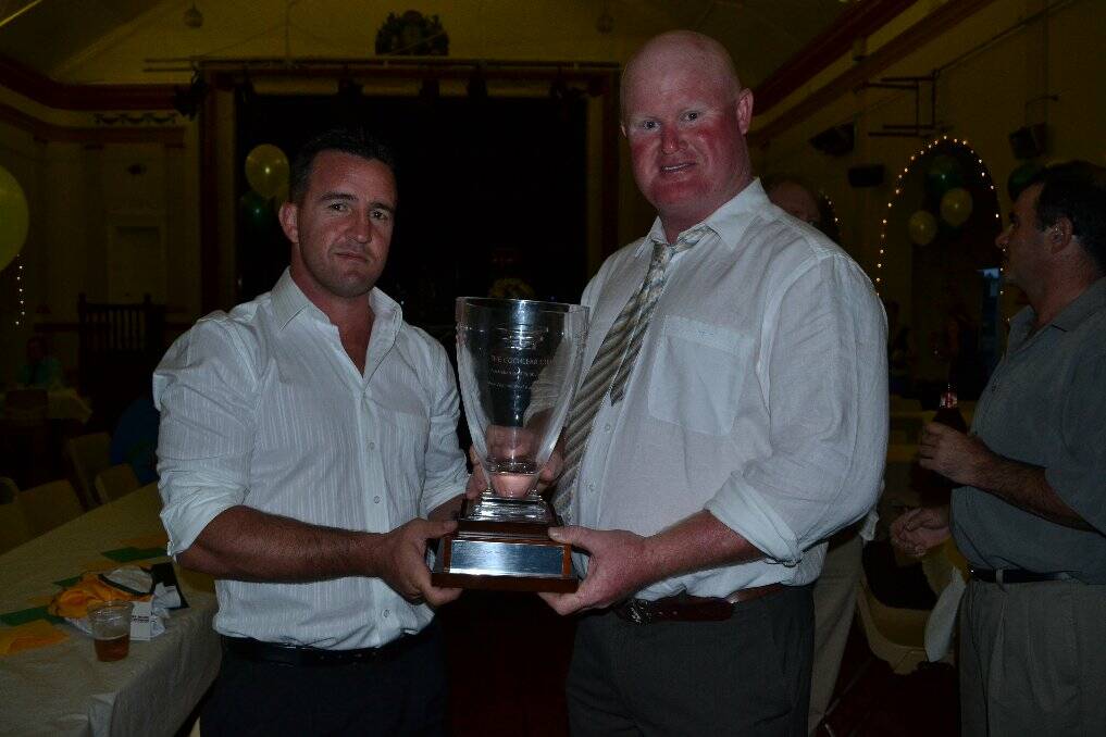 Dave Kearsey and Paul Young with the Cochlea Cup.