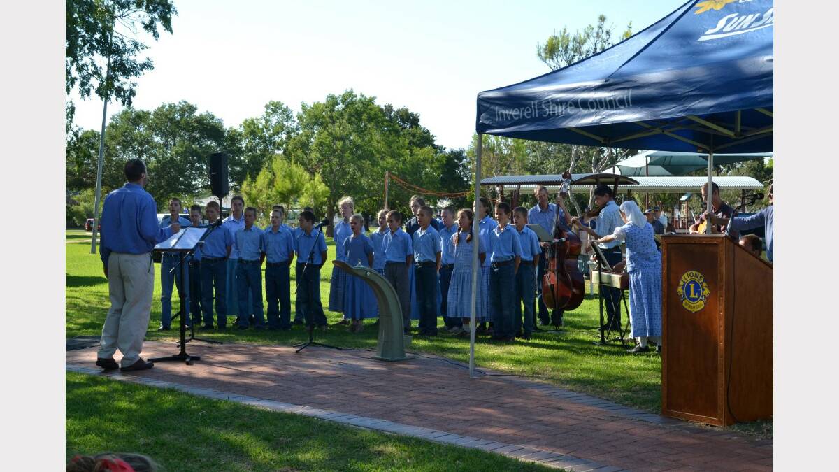 The Danthonia Youth Choir performed at Inverell's celebrations. They also collectively received Young Citizen of the Year.