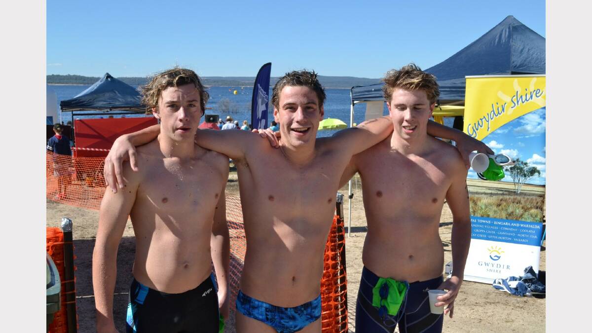 A crowd of 300 turned out in April to see 144 swimmers compete in the inaugural Gwydir Shire Copeton Freshwater Swim. Placings were Armidale’s Jay Kennedy (second), Julian Aenishaenslin from Ballina (first place) and Lismore’s Hayden Blanksby (third).
