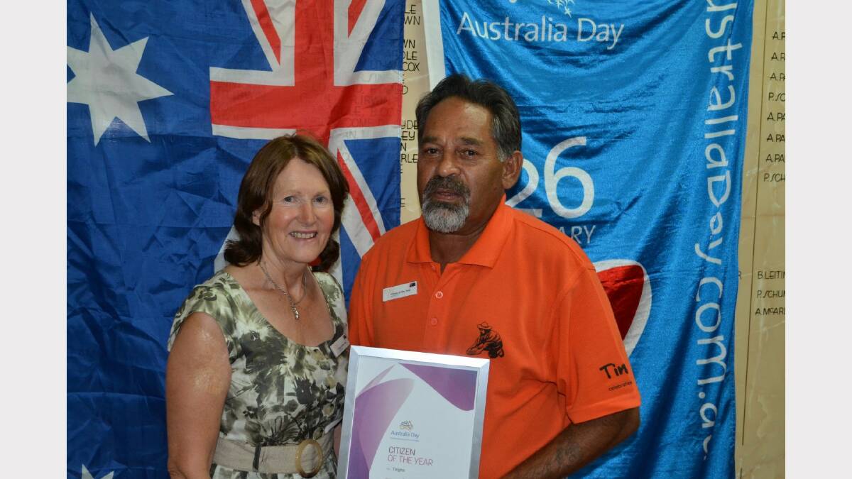 Guyra and Tingha Citizens of the Year: Rita Williams and Greg Livermore.