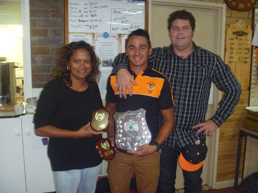 Most Promising awards went to three players-Bevan French (accepted for him by Tiffany Blair, left), Jayden Connors and James Sheather.