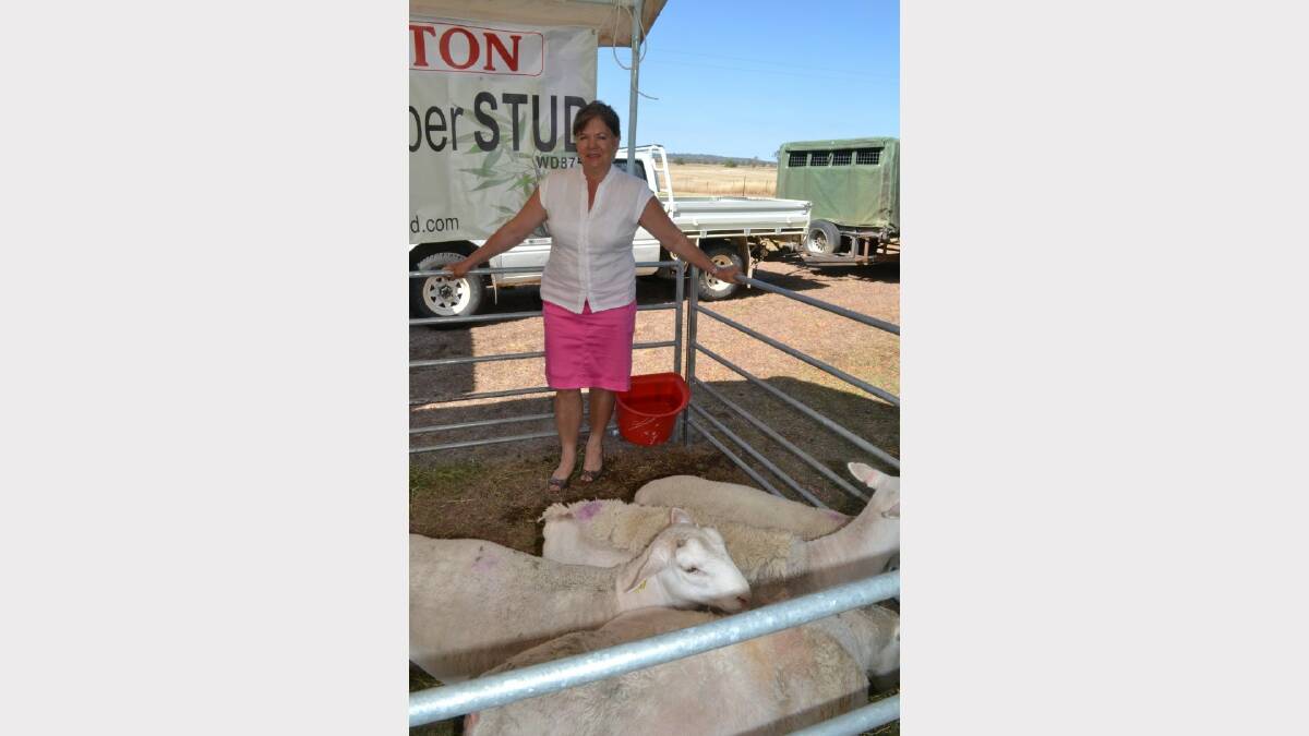 Adelie Botes showed her Dorper sheep In Delungra.