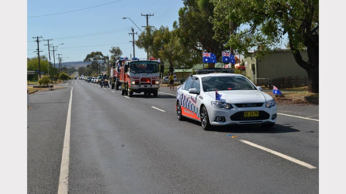 Delungra started off with their annual parade.