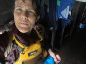 Meaghan Vosz, pictured in her kayak, says she is one of the lucky ones after surviing the floods in Lismore. Picture: supplied