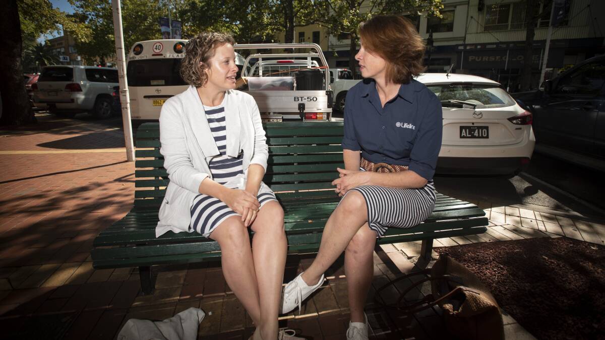 CHAT: Alison Hunter and Kimberley Squires want to help more regional people talk openly about their struggles. Photo: Peter Hardin
