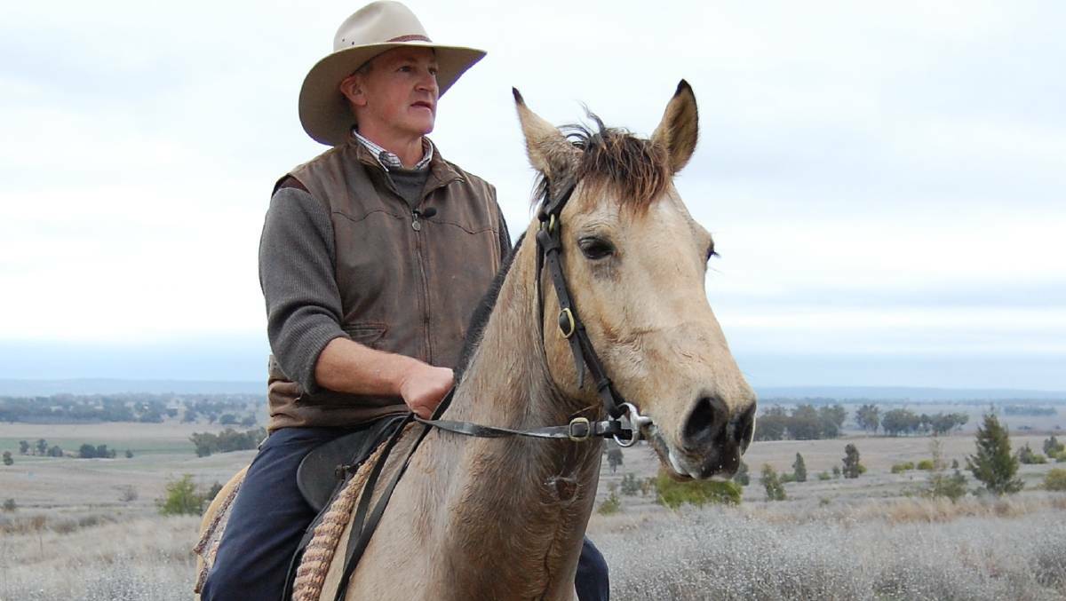 CLIMATE ACTION: Glenn Morris and his horse Hombre will arrive in Tamworth on Friday. Photo: File