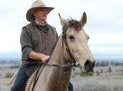 CLIMATE ACTION: Glenn Morris and his horse Hombre will arrive in Tamworth on Friday. Photo: File