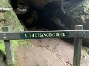 The sign at the base of Hanging Rock. Picture: Petula Bowa