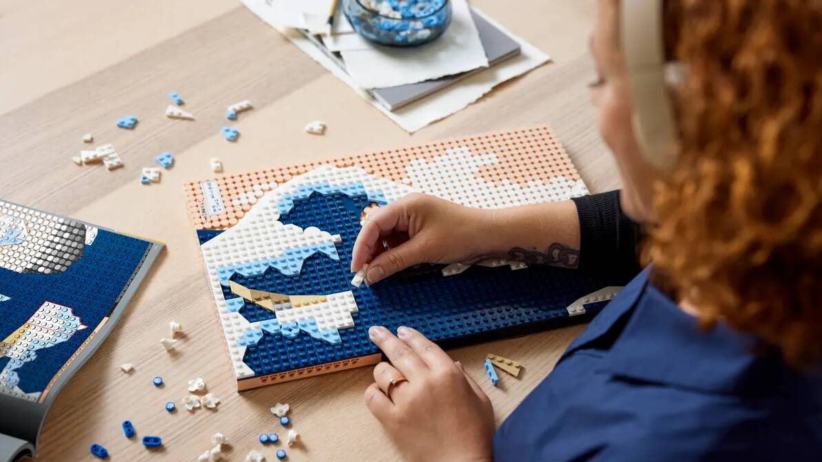 Hokusai Lego art. Picture supplied