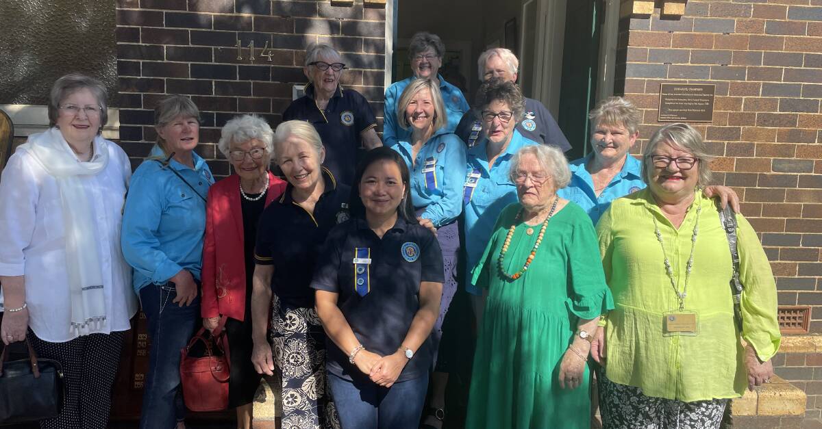 CWA Armidale branch at the centenary seat unveiling December 2023.