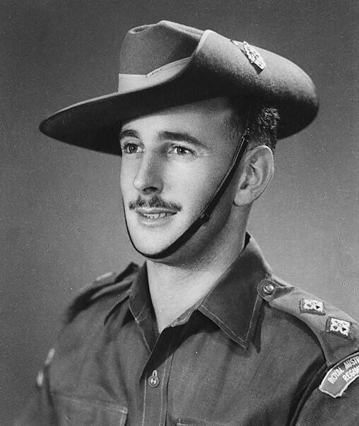 Ian Gollings a young infantry lieutenant in the Royal Australian Regiment. Picture: Supplied