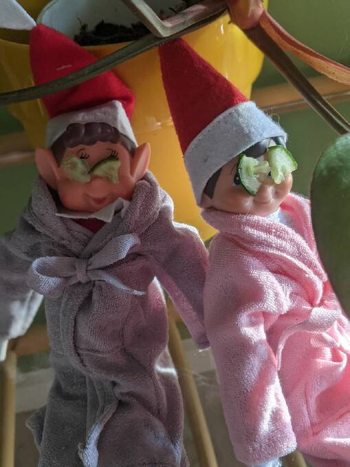 Our elves on their spa day. Picture: Megan Doherty